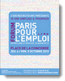 La 10ème édition du forum Paris pour l'emploi, les 4 et 5 octobre 2012