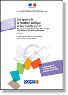 La couverture de la publication "Les agents de la fonction publique et leur famille en 2011"