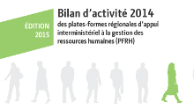 Couverture du bilan d'activité 2014 de la PFRH